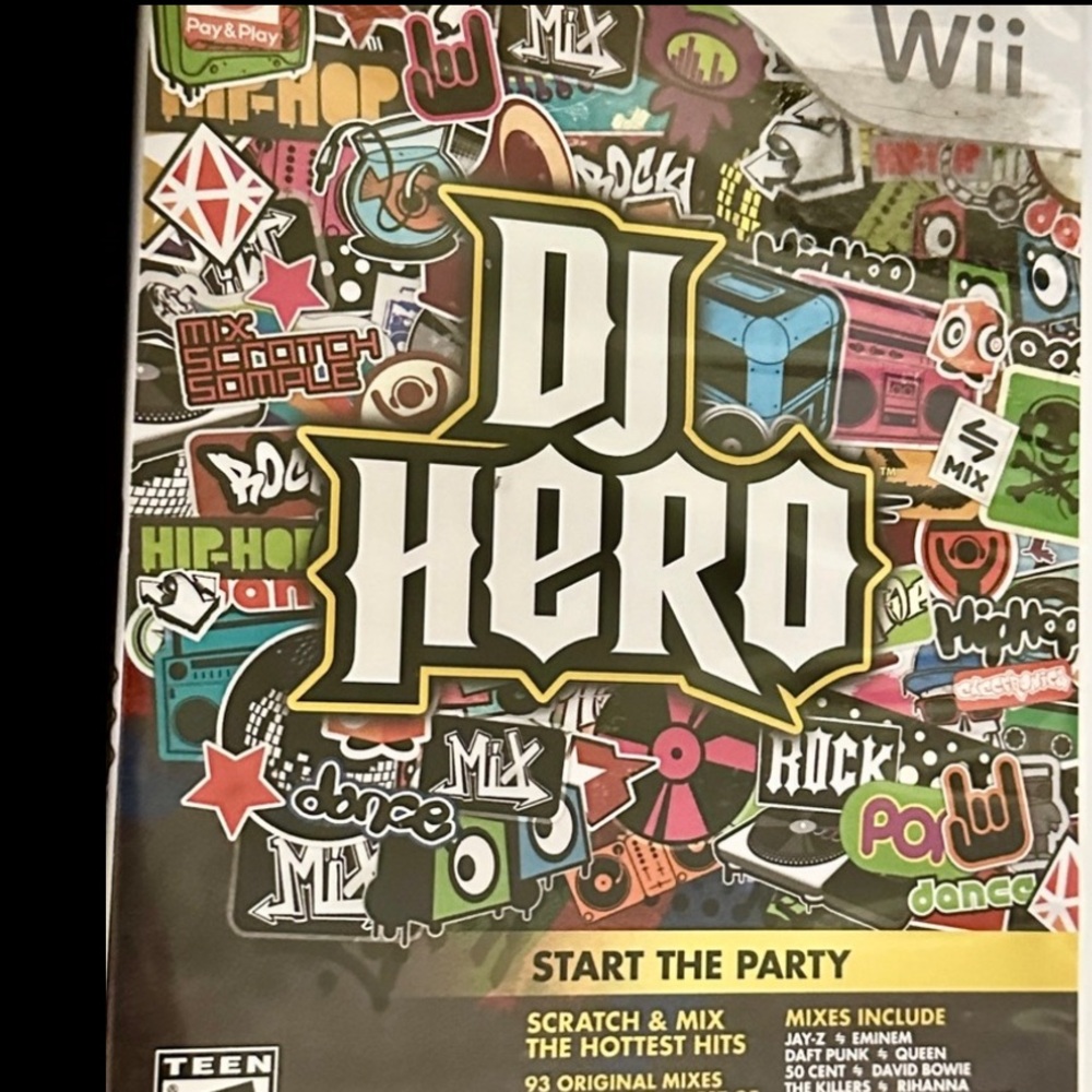 DJ Hero Video Game for Nintendo Wii - READ DESCRIPTION